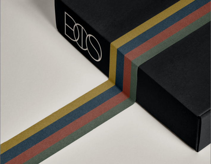 EDISCO box with coloured tape